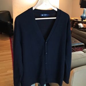 J.Crew navy merino wool cardigan sweater